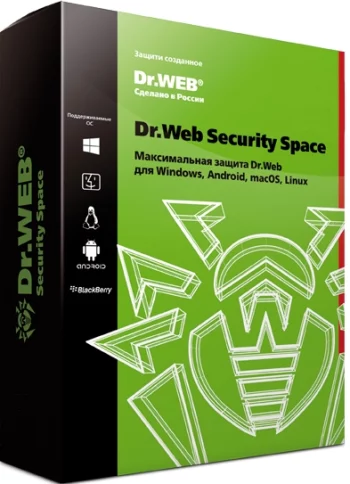 Dr.Web Security Space (2 ПК + 2 моб. устройства, 2 года) [Цифровая версия]  (Цифровая версия)