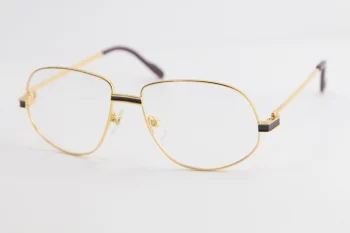 High Quality Gold Eyeglasses Mens Large Square eye glasses Women men&#039;s glasses with box C Decoration gold frame glasse