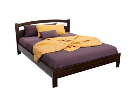 Двуспальная Кровать из массива Vesta Dark Brown 140 x 200