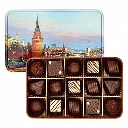 Набор шоколадных конфет Виды Москвы, Красный Октябрь, 160 гр.