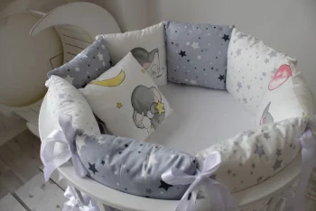 Комплект в кроватку Mummy's Hugs Слоники и звезды (14 предметов)(Слоники и звезды (14 предметов))