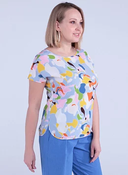Блузка с рисунком 08, КАЛЯЕВ(Блузка с рисунком 08, КАЛЯЕВ)