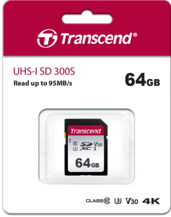 Карта памяти Transcend SDXC 64GB Class 10 UHS-I U3 R95